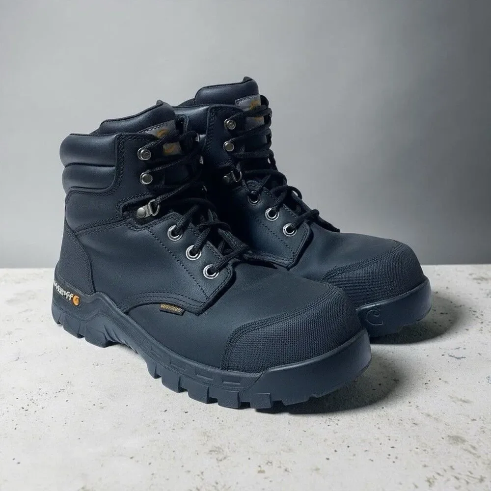 Carhartt Rugged Flex 6-Inch Waterproof Composite Toe Boots Mens 9 Black CMF6371